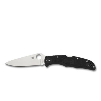 Spyderco Endura 4 Full-Flat Ground Schwarz