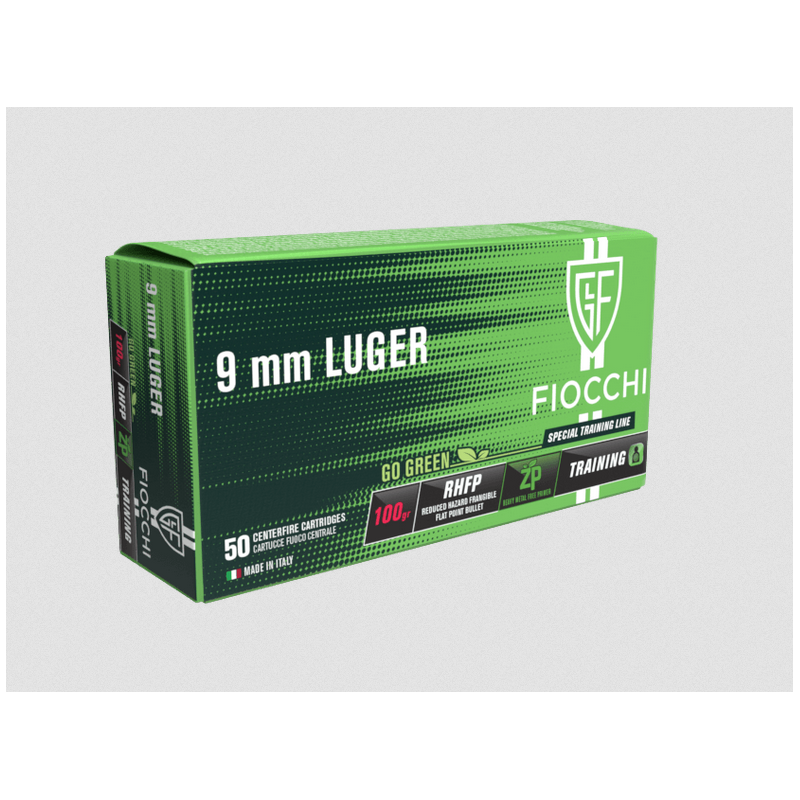 Fiocchi Frangible 9x19mm, 100gr RHFP, 50Schuss